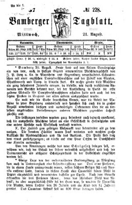 Bamberger Tagblatt Mittwoch 21. August 1867