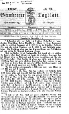 Bamberger Tagblatt Donnerstag 29. August 1867