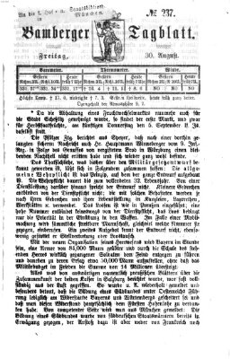 Bamberger Tagblatt Freitag 30. August 1867