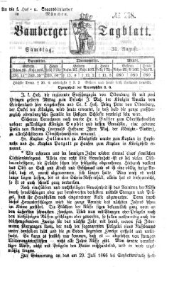 Bamberger Tagblatt Samstag 31. August 1867