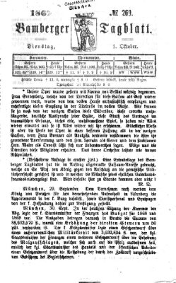 Bamberger Tagblatt Dienstag 1. Oktober 1867