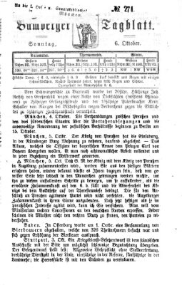 Bamberger Tagblatt Sonntag 6. Oktober 1867