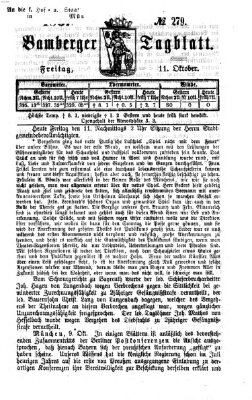 Bamberger Tagblatt Freitag 11. Oktober 1867