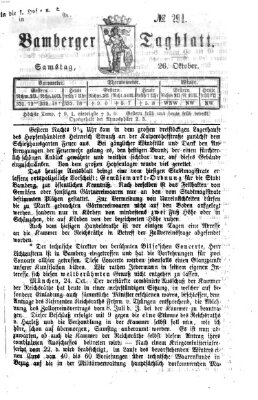 Bamberger Tagblatt Samstag 26. Oktober 1867