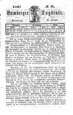 Bamberger Tagblatt Sonntag 27. Oktober 1867