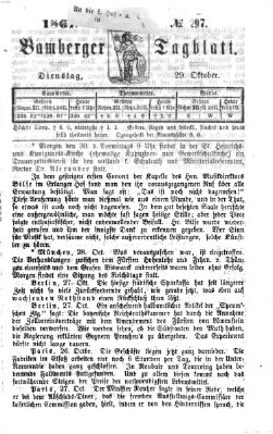 Bamberger Tagblatt Dienstag 29. Oktober 1867