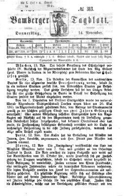 Bamberger Tagblatt Donnerstag 14. November 1867