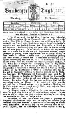 Bamberger Tagblatt Montag 18. November 1867