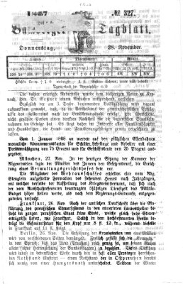 Bamberger Tagblatt Donnerstag 28. November 1867