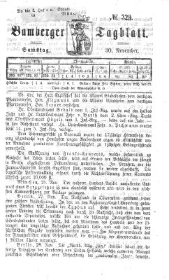 Bamberger Tagblatt Samstag 30. November 1867