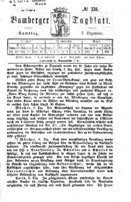 Bamberger Tagblatt Samstag 7. Dezember 1867