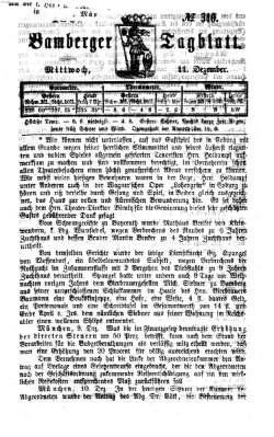 Bamberger Tagblatt Mittwoch 11. Dezember 1867