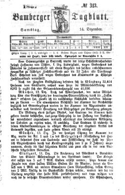 Bamberger Tagblatt Samstag 14. Dezember 1867