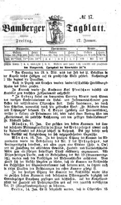 Bamberger Tagblatt Freitag 17. Januar 1868