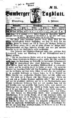 Bamberger Tagblatt Dienstag 4. Februar 1868