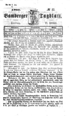 Bamberger Tagblatt Freitag 21. Februar 1868