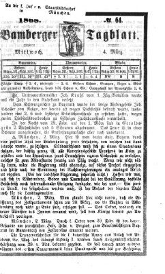 Bamberger Tagblatt Mittwoch 4. März 1868