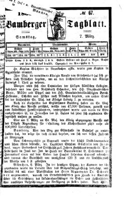 Bamberger Tagblatt Samstag 7. März 1868