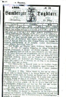 Bamberger Tagblatt Dienstag 10. März 1868