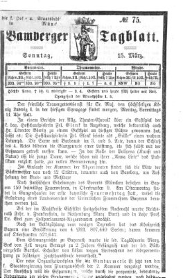 Bamberger Tagblatt Sonntag 15. März 1868