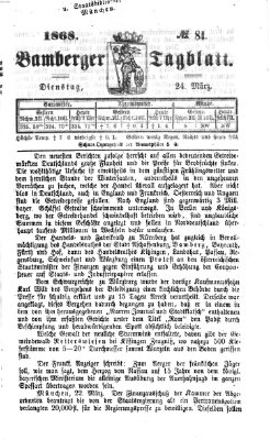 Bamberger Tagblatt Dienstag 24. März 1868