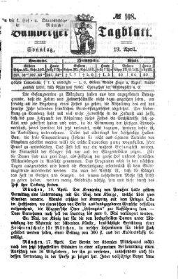 Bamberger Tagblatt Sonntag 19. April 1868