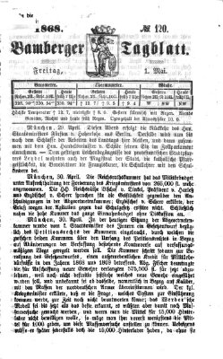 Bamberger Tagblatt Freitag 1. Mai 1868