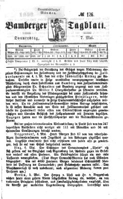 Bamberger Tagblatt Donnerstag 7. Mai 1868