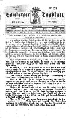 Bamberger Tagblatt Samstag 16. Mai 1868