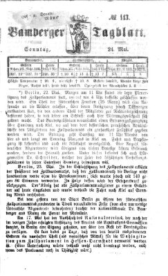 Bamberger Tagblatt Sonntag 24. Mai 1868