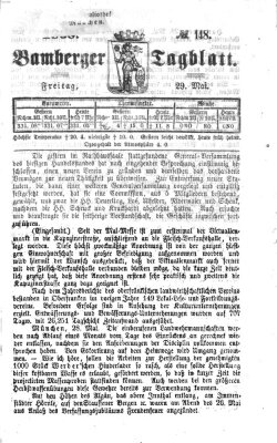 Bamberger Tagblatt Freitag 29. Mai 1868