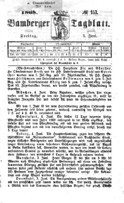 Bamberger Tagblatt Freitag 5. Juni 1868