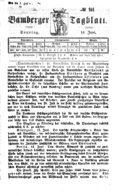 Bamberger Tagblatt Sonntag 14. Juni 1868