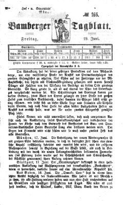 Bamberger Tagblatt Freitag 19. Juni 1868