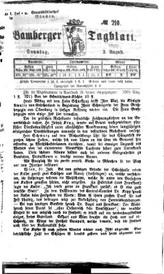 Bamberger Tagblatt Sonntag 2. August 1868