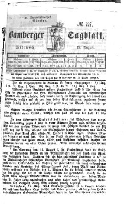 Bamberger Tagblatt Mittwoch 19. August 1868