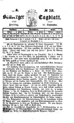 Bamberger Tagblatt Freitag 11. September 1868