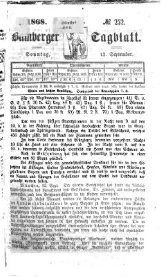 Bamberger Tagblatt Sonntag 13. September 1868