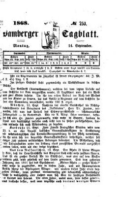 Bamberger Tagblatt Montag 14. September 1868