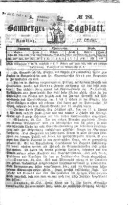 Bamberger Tagblatt Samstag 17. Oktober 1868