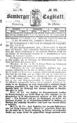 Bamberger Tagblatt Sonntag 25. Oktober 1868