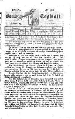 Bamberger Tagblatt Samstag 31. Oktober 1868