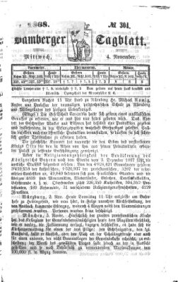 Bamberger Tagblatt Mittwoch 4. November 1868