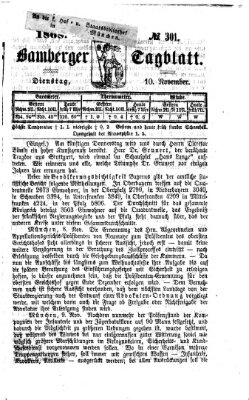 Bamberger Tagblatt Dienstag 10. November 1868