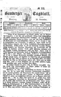 Bamberger Tagblatt Montag 23. November 1868