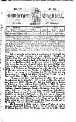 Bamberger Tagblatt Freitag 27. November 1868