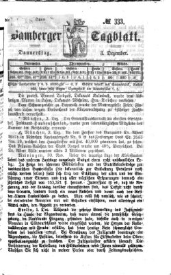 Bamberger Tagblatt Donnerstag 3. Dezember 1868