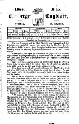 Bamberger Tagblatt Freitag 18. Dezember 1868