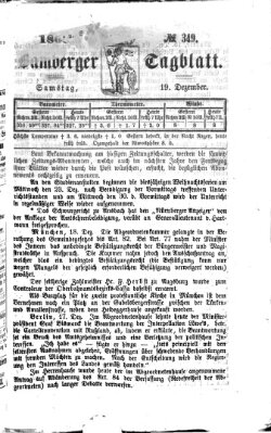 Bamberger Tagblatt Samstag 19. Dezember 1868