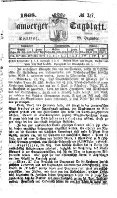 Bamberger Tagblatt Dienstag 29. Dezember 1868